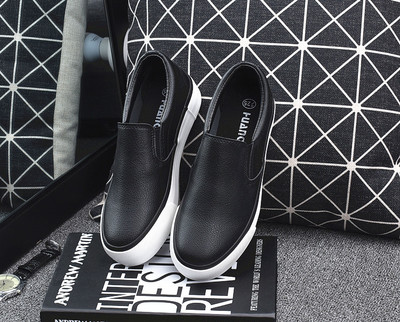 秋季百搭新风尚 韩版厚底一脚蹬帆布鞋，舒适与时尚的懒人选择